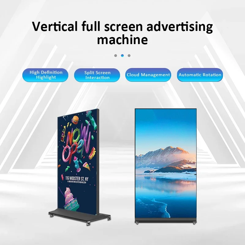 digital displays 75 85 98 inch touch screen indoor supermarket advertising display digital signage and displays