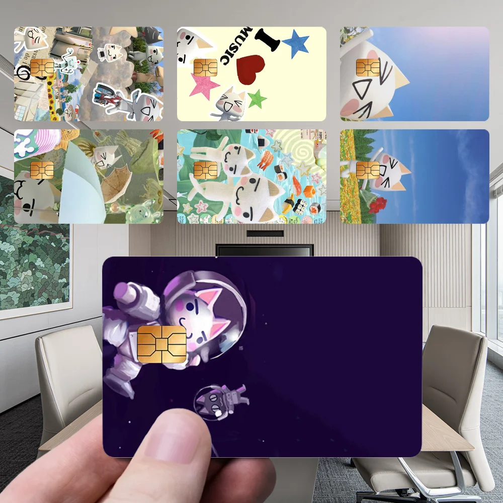 Toro Inoue แมวน่ารักสติกเกอร์การ์ตูนใหม่เดบิต Bank Charge Card รถบัส Metro กันน้ําสติกเกอร์รูปลอกตกแต่ง