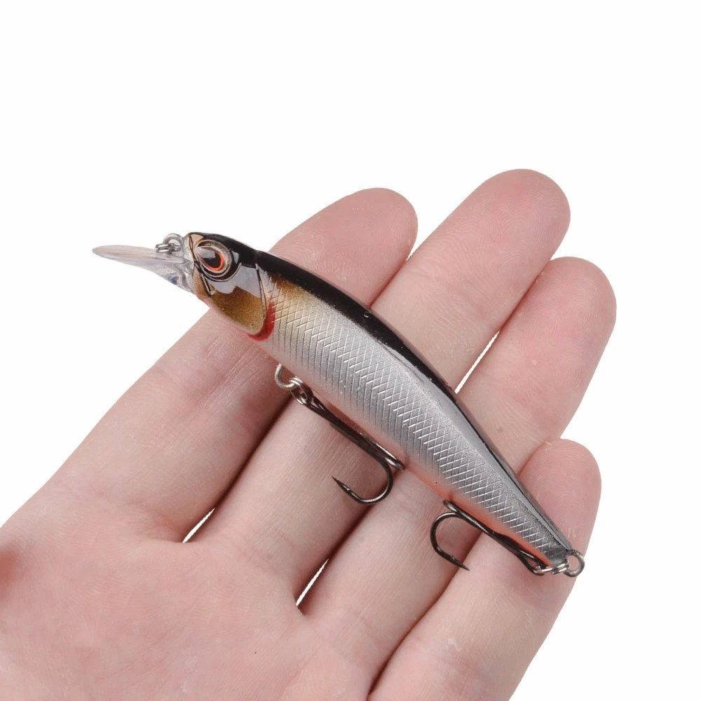 1pcs Minnow Fishing Lure Wobblers 9cm 8.6g Slowly Sinking Artificial Hard Bait Crankbait Bass Pike Carp Fishing Tackle