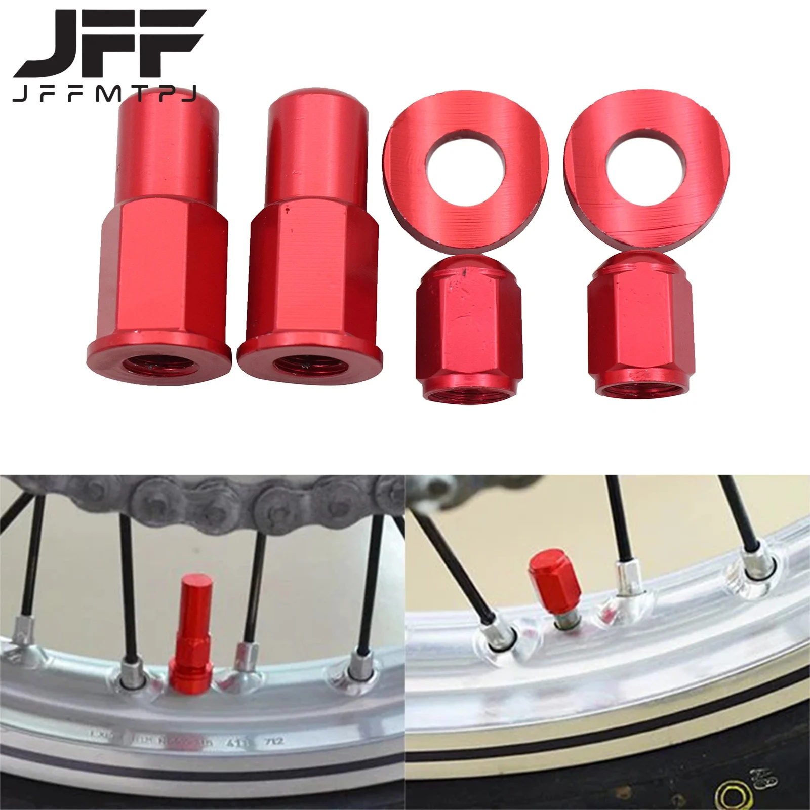 Motocross Rim Lock Nut Washer Kit For Yamaha KTM Honda Suzuki Kawasak Husqvarna TE FE TC FC SX EXC XC YZ YZF WR CRF KX KLX RMZ
