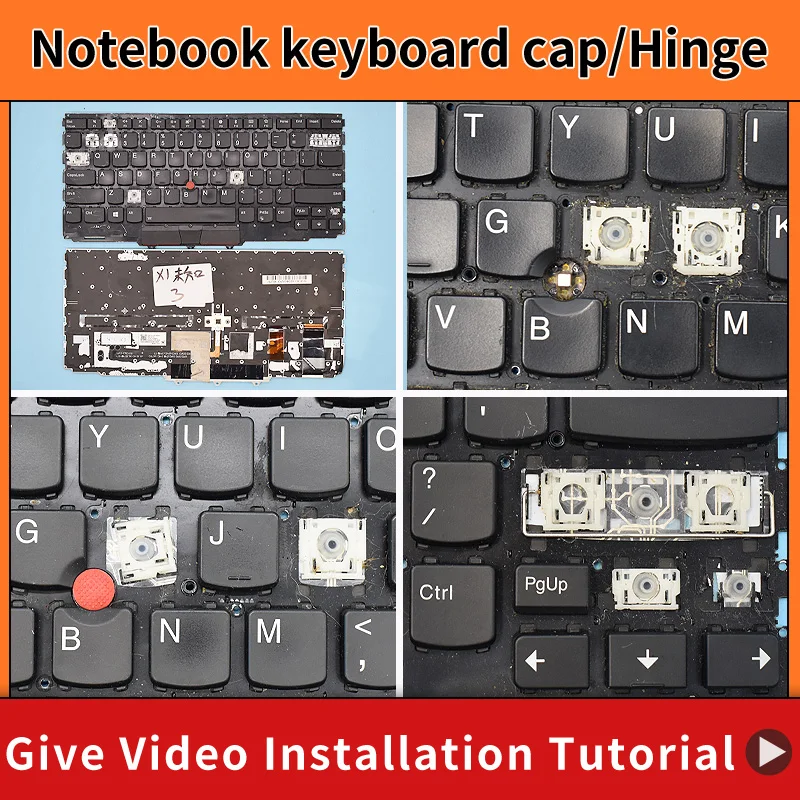 Replacement Key Cap Hinge For Lenovo ThinkPad X1 Yoga 2nd Gen 2 3rd Gen 3 YOGA X1 SM10P95359 RVWV-84US Laptop Keyboard KeyCap