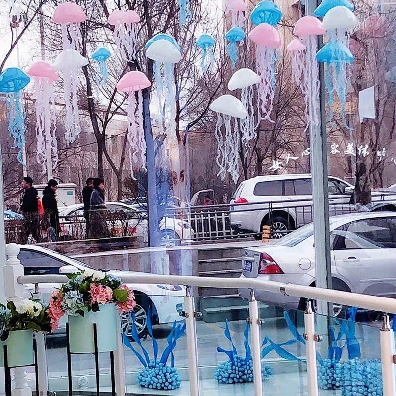 سيليكون قنديل البحر المحيط موضوع الديكور مركز تسوق نافذة الدعائم قلادة قنديل البحر