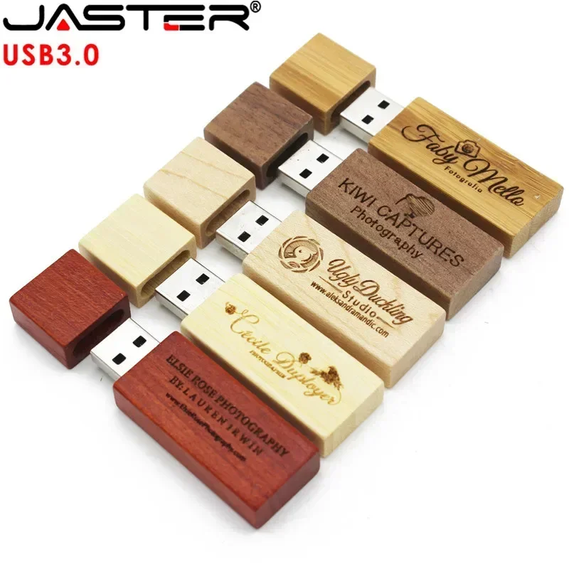 

JASTER USB 3.0 бесплатно индивидуальный логотип деревянная флэш-накопитель флэш-накопитель 4 ГБ 8 ГБ 16 ГБ 32 ГБ 64 ГБ U диск свадебный подарок высокая скорость