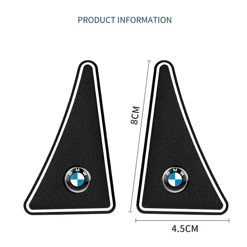 Couverture d'angle de porte anti-collision pour BMW Performance, protection anti-rayures, badge de voiture, E46, E90, E60, F10, F30, E39, E36, E87, G30, E92, M, ensemble de 2 pièces