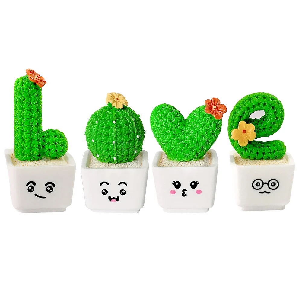 Car Interior Styling Potted Plant Decor Expressive Character Designs Fine Craftsmanship Gently Swaying Ornaments