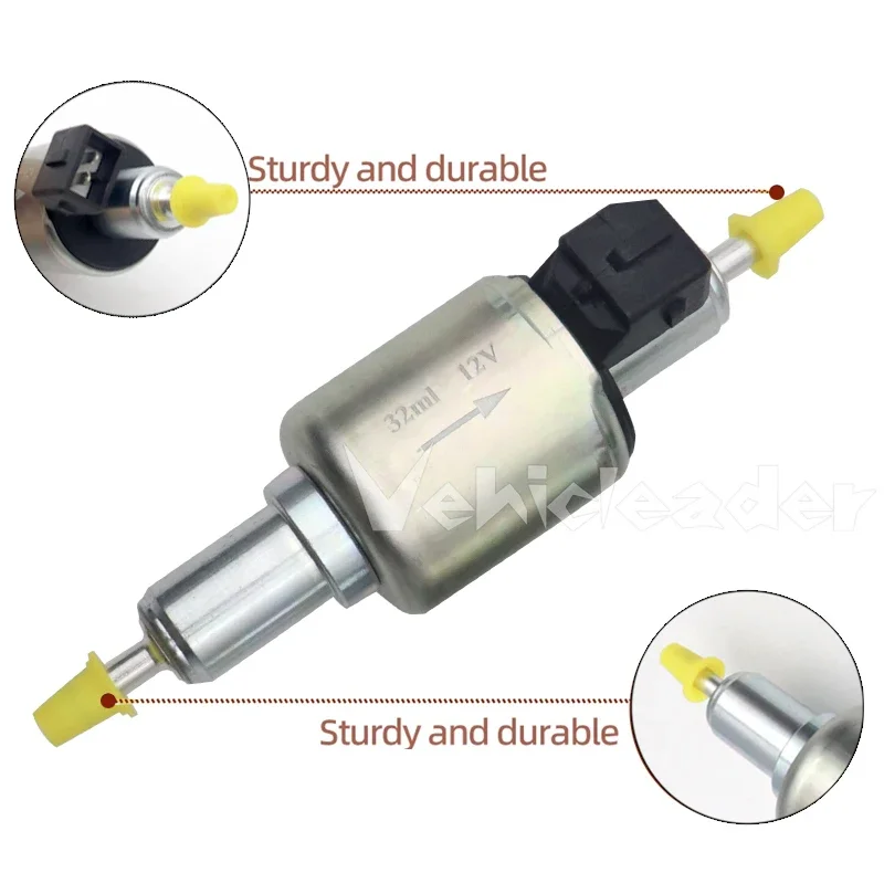 Universal 12V/24V 32ML 5KW Car Fuel Pump for China Webasto Heater Pulse Electronic Metering Pump for Truck Air Parking Heater