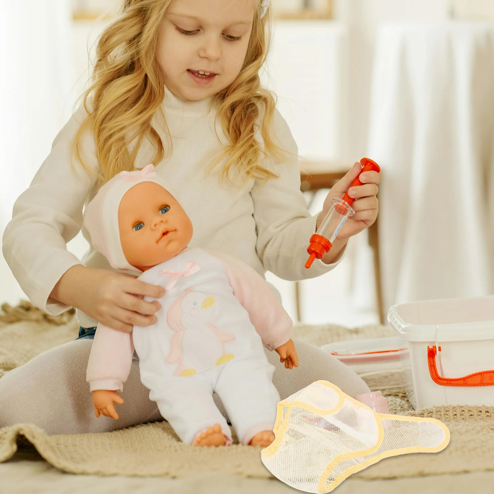 

Breathable Mesh Diaper Cover Reusable Washable Polyester Underwear for Baby Girl Infant Potty Training Pants Newborn Diaper