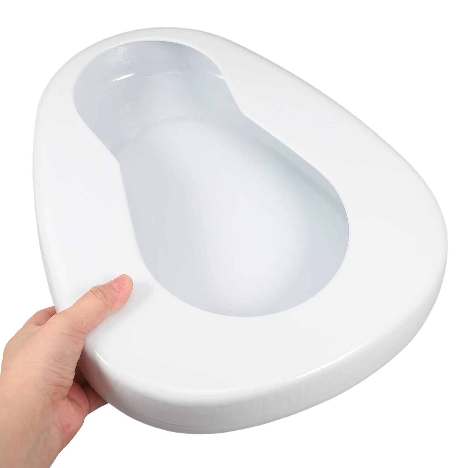 

Enamel Bed for Bedridden Patient Bedpans Elderly Men Women White Comfortable Chamber Pot Durable LeakProof Night Use