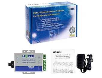 UT-277MM/SM Fiber Optic to RS232/485/422 Converter Serial Port Optical Cat Optical Transceiver