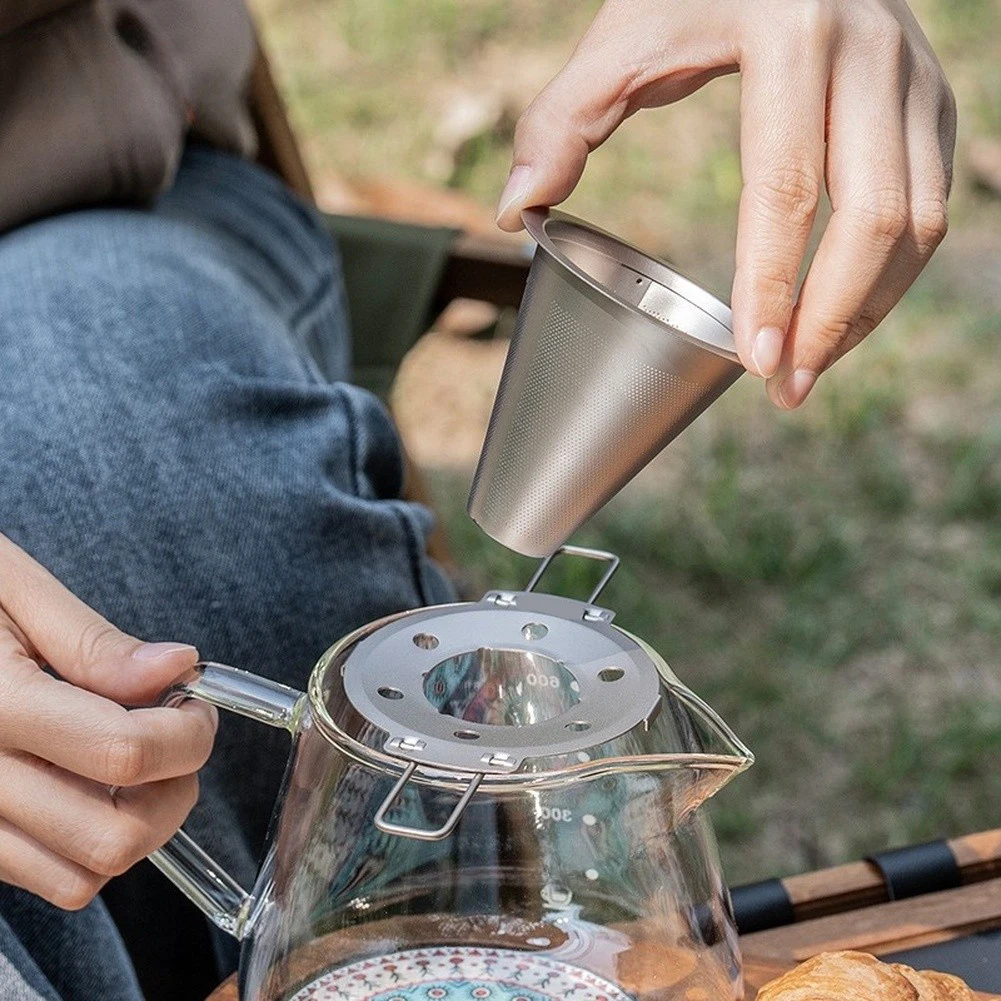 Compatible With Various Coffee Filters Coffee Pour Over Filter Holder Heat Retention Feature Even Water Distribution