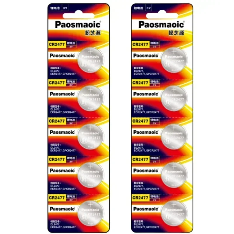 Часовая батарейка cr2477 3 в, литиевая батарейка DL2477 BR2477 DL2477 LM2477 для часов, игрушек, автомобильных ключей, пультов дистанционного управления