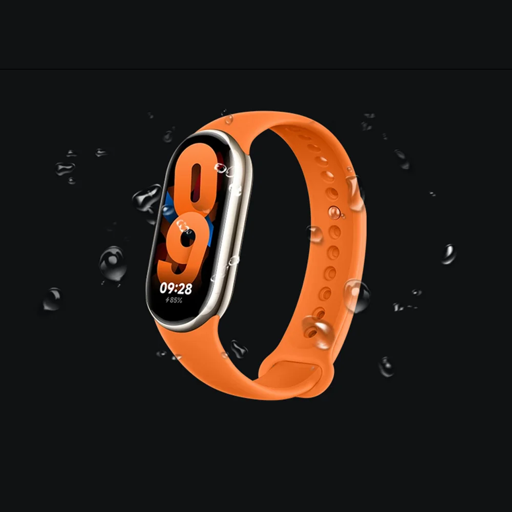 Pulsera de goma para Xiaomi Mi Band 8, Correa de silicona para reloj inteligente, accesorio deportivo NFC