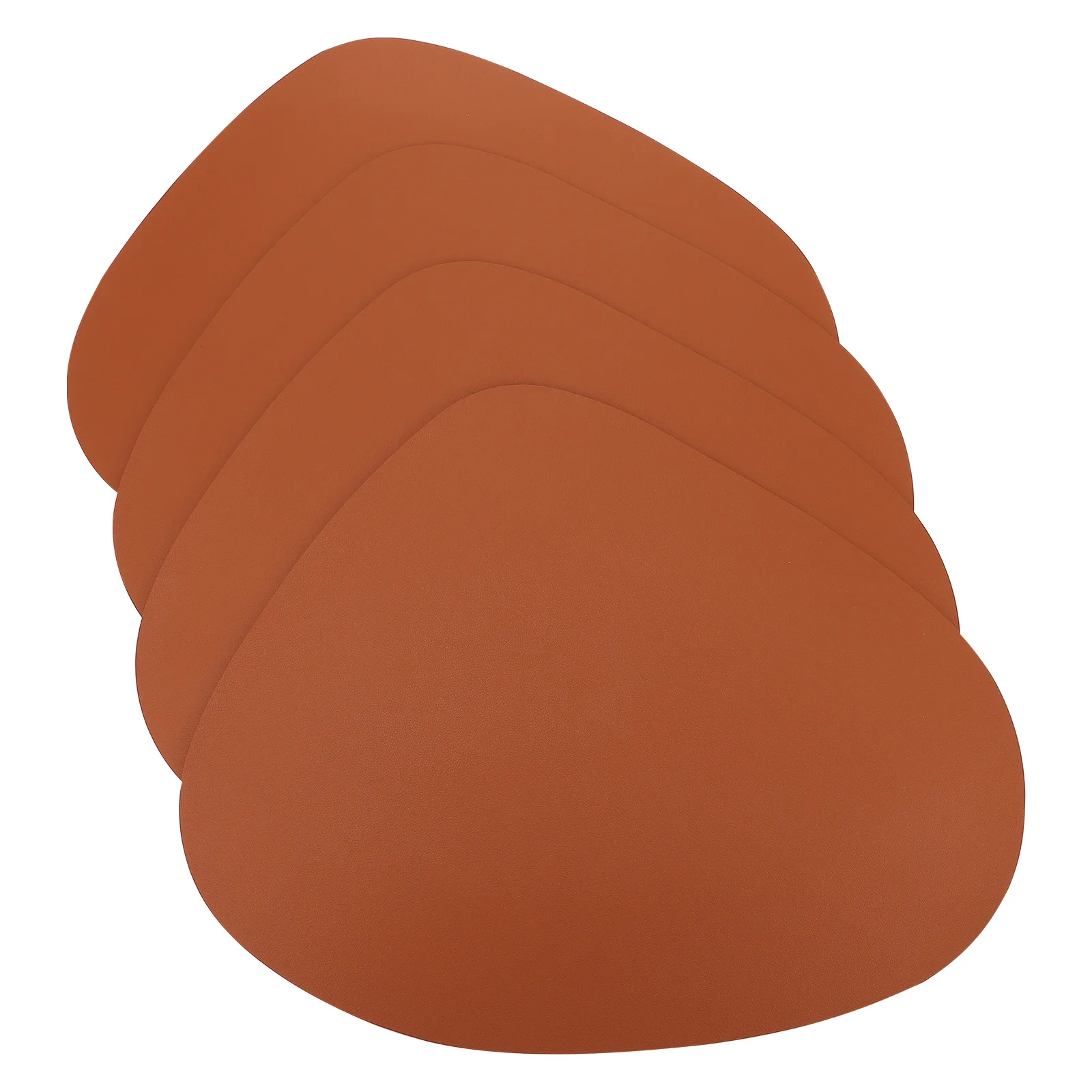 

4Pcs Skid-Proof Waterproof Dining Table Mats Heat Insulation Drop-Shaped Placemat Heat Resistant Cushion for Hot Dishes