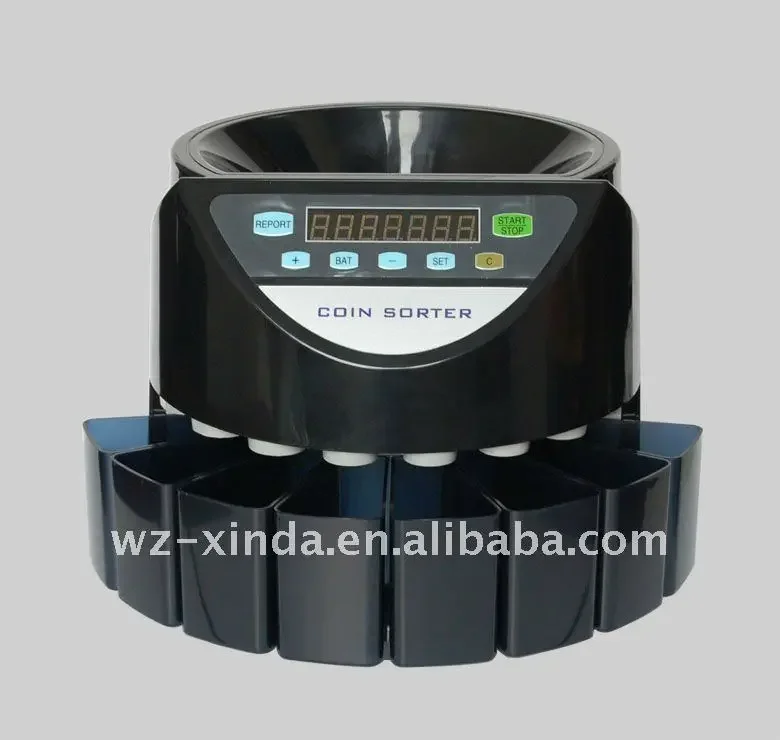 Accurate Count Portable Euro Coin Sorter and Counter Machine
