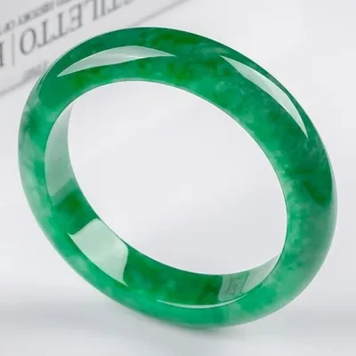 

Natural Myanmar Jade 54mm-62mm bracelet exquisite princess bracelet to send girlfriend to send mother Hetian jade