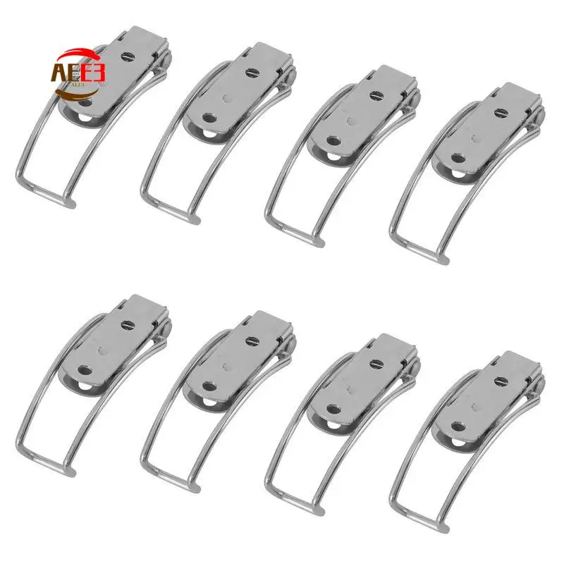 AEE3-4X Stainless Steel Spring Hasp 304 Stainless Steel Box Cabinet Spring Lock Hasp Transport Box Tower Buckle
