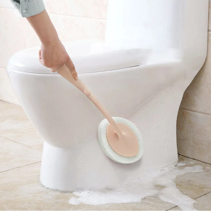 Langer Griff Bürste Radiergummi magischen Schwamm DIY Reinigungs schwamm zum Geschirrs pülen Küche Toilette Bad waschen Reinigungs werkzeug Zubehör