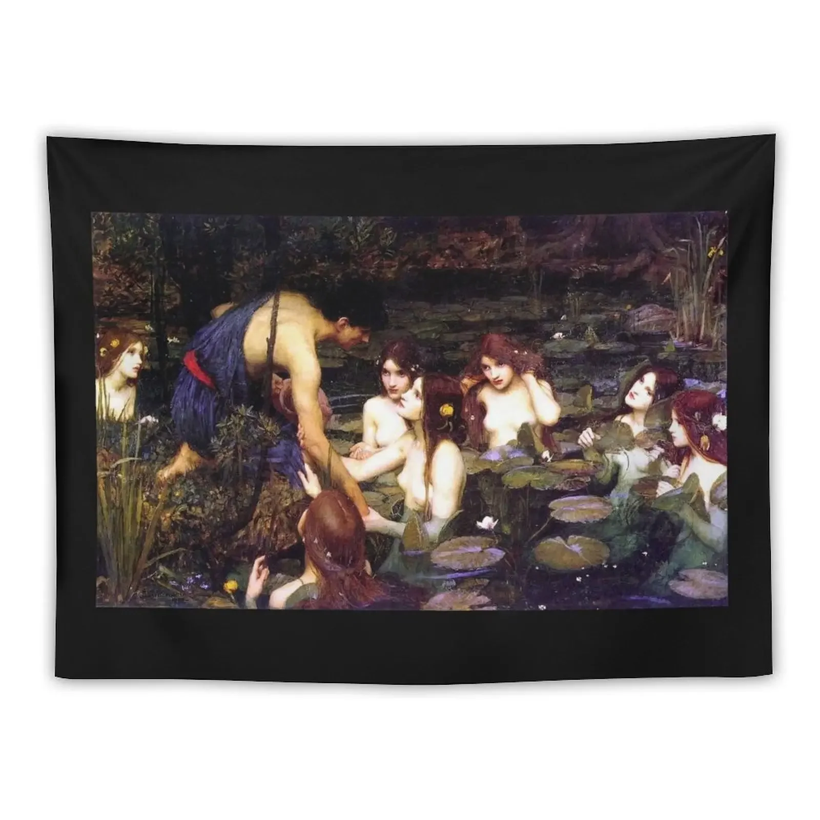 Hylas and the Nymphs - John William Waterhouse Tapestry Home And Comfort Decor Bedroom Decor Room Decor Cute Tapestry