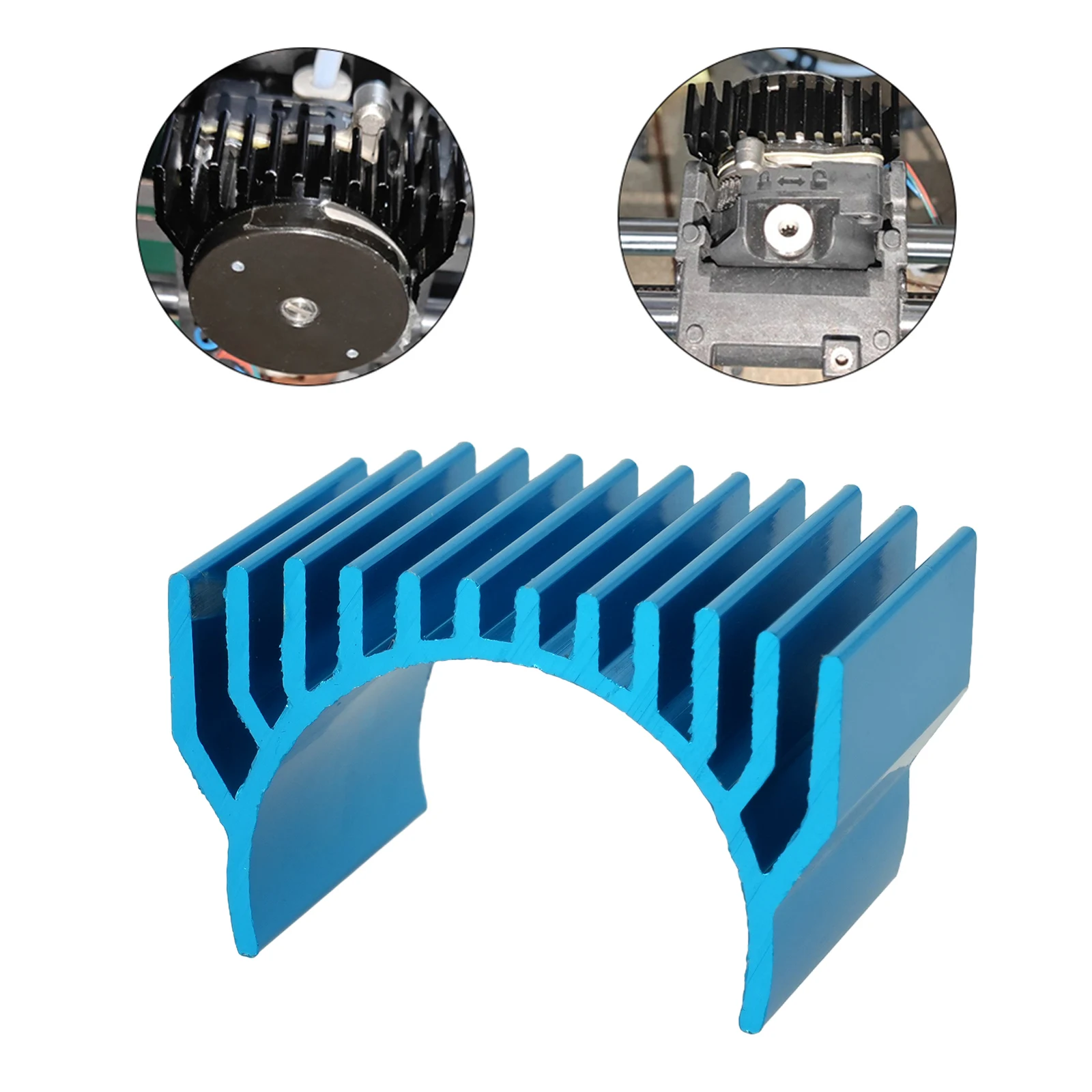 Cooling Fins Extruder Cooler Aluminum Alloy Material Compact Lightweight Design Compatible With Similar Motors Accessory 45.5mm
