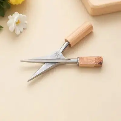 Stainless Steel Rice Sampler Wooden Handle Multi-Functional Grain Powder Solid Sampler for Wheat Corn Sorghum Agriculture
