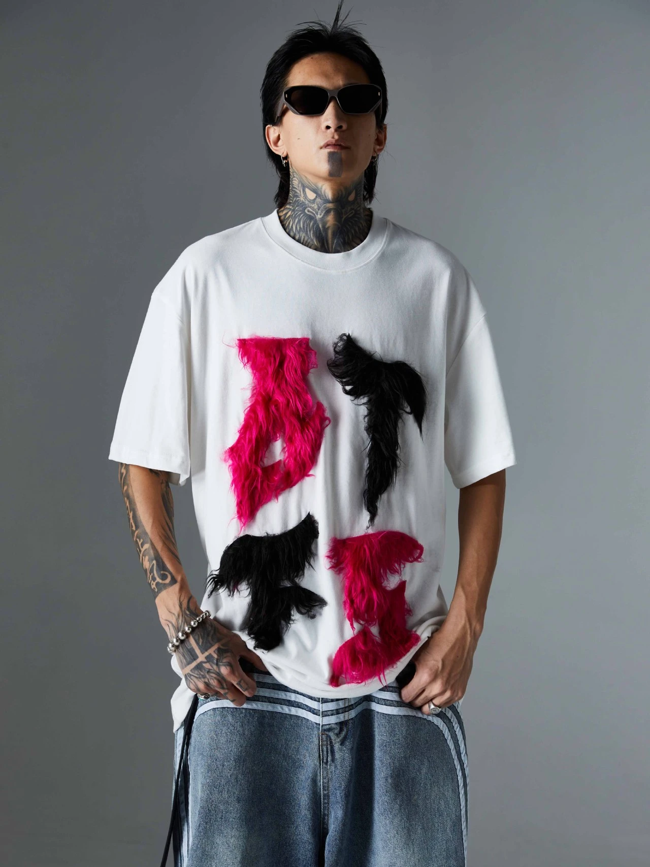 

Embroidered Short-sleeved T-shirt Harajuku Streetwear T-shirts