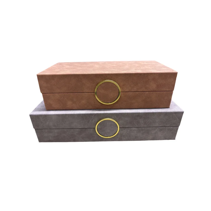 صندوق منظم المجوهرات الجلدية صناديق تخزين المجوهرات الكبيرة بالجملة قلادة حلقة حالات السفر أقراط سوار