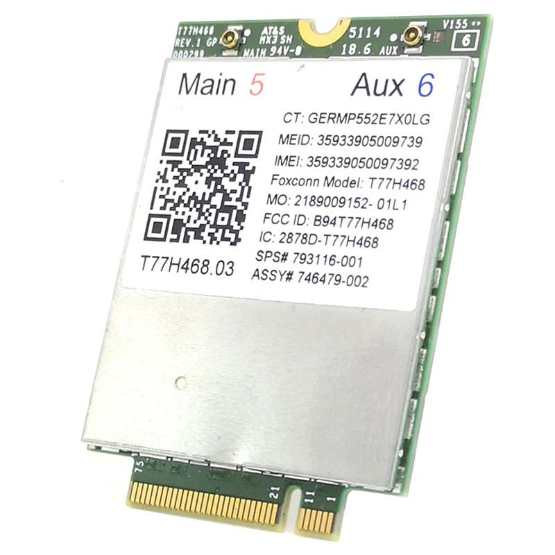 4G Module LT4211 T77H468 GOBI5000 LTE/EV-DO/HSPA+WWAN Card SPS:793116-001 For HP LT4211 Elitebook 740 750 820 840 850 G2/810 G3