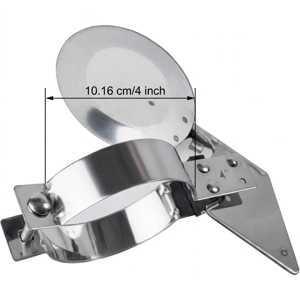 4 Inch T304 Stainless Steel Rain Cap for Exhaust Systems on Tractors Generators and Stationary Engine Installations