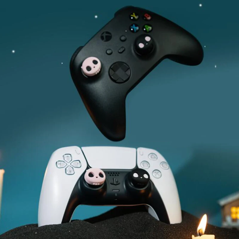 سيليكون الإبهام عصا قبضة غطاء عصا التحكم غطاء ل نينتندو سويتش Oled/لايت لسوني PS5 PS4 PS3 Xbox One/360 سليم/برو سلسلة X/S