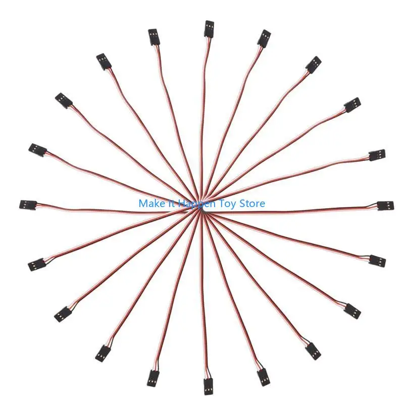 28EC 10PCS 10cm Extension quadcoptère servo plomb futaba mâle à câble métallique mâle rc