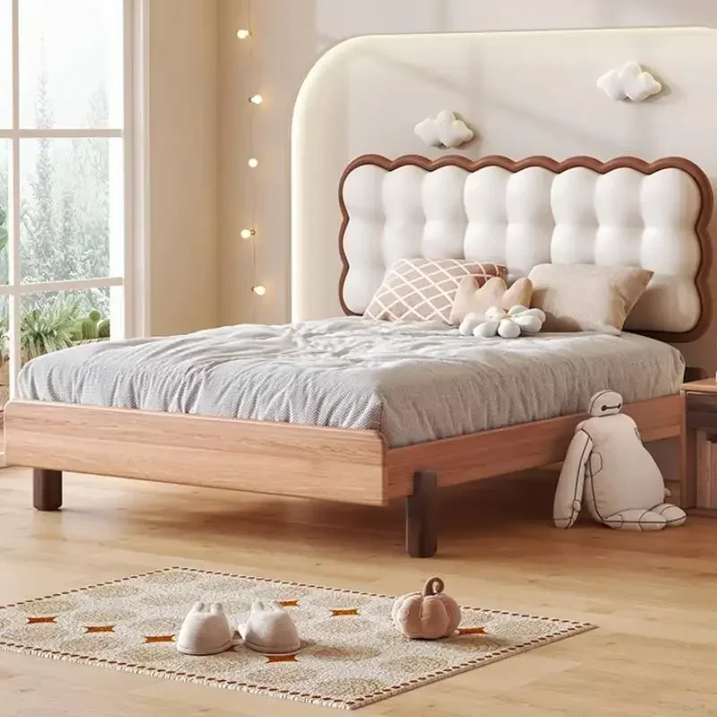 سرير الأميرة المزدوج الفاخر البسيط الحديث الأبيض تخزين سرير مزدوج الملكة المنزل لوفت النوم Letto Matrimoniale أثاث المنزل