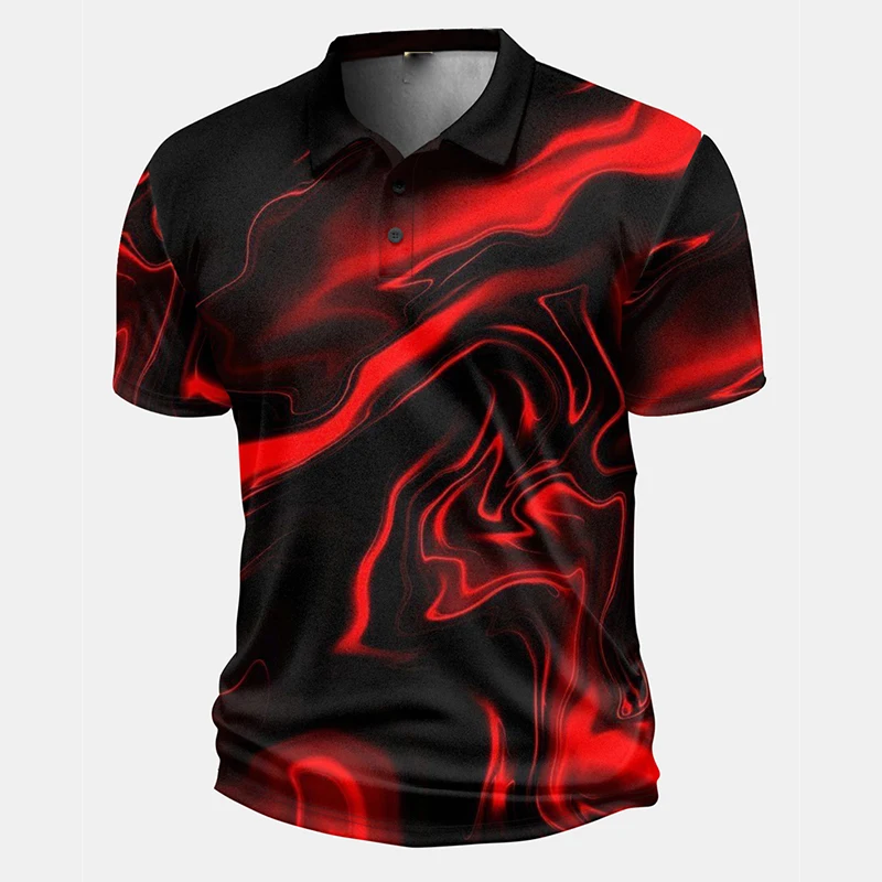 Classic Men's Polo Printed Shirt Cool Personality Pattern Short Sleeve POLO Shirts Vacation Casual 2025 Spring New Top Blouse - Image 4