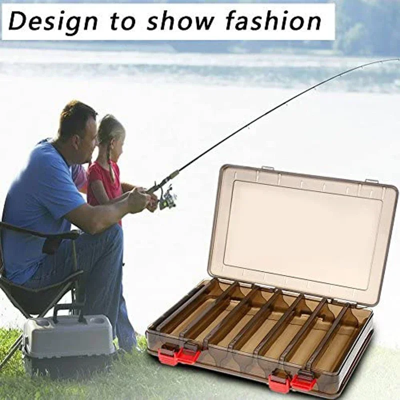 Double-sided Lure Box Fall Resistance Large Capacity Fishing Tackle Box Portable Ventilation Multifunctional Storage Boxs