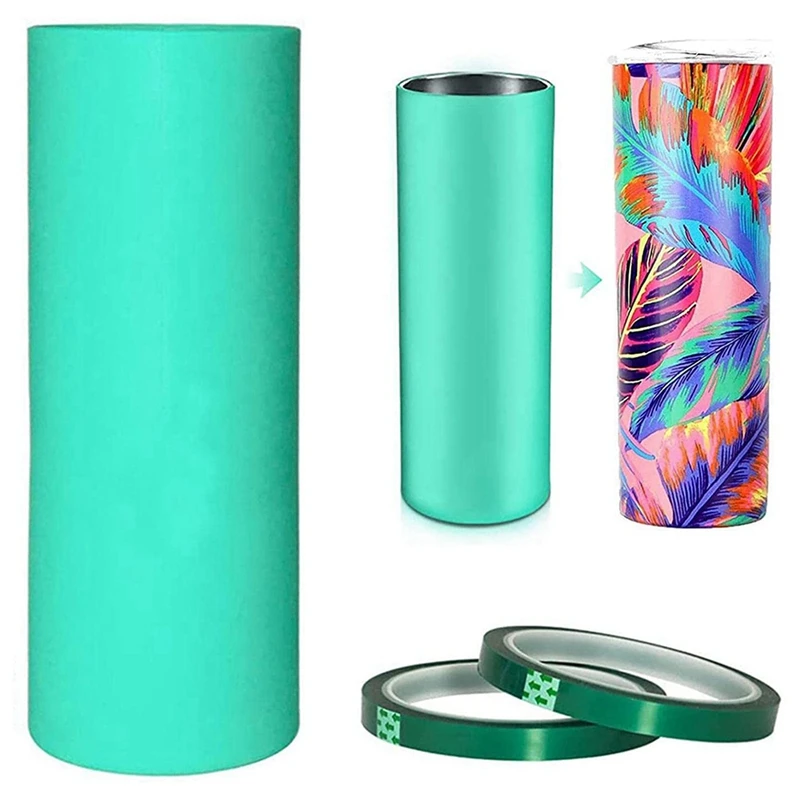 2X Silicone Sleeve For Sublimation, Seamless Heat-Resistant Silicone Sleeves Bands With Transfer Tapes