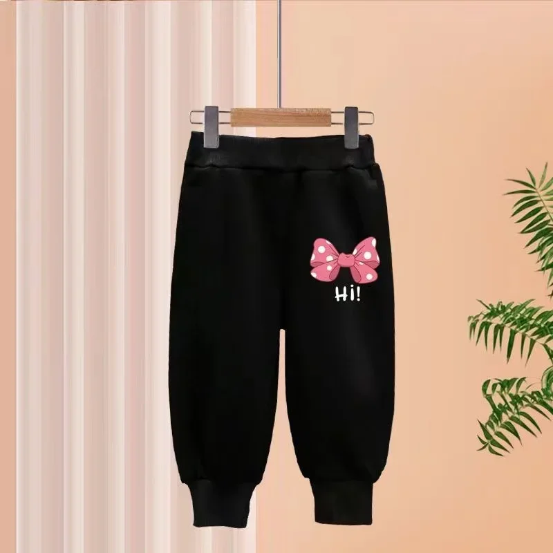 2-teiliges Herbst-Outfit für Babys und Kinder, süßes Oberteil mit Schleifenmuster und Hose mit elastischem Bund, zweiteiliges Set für Mädchen und Jungen – Detail 7