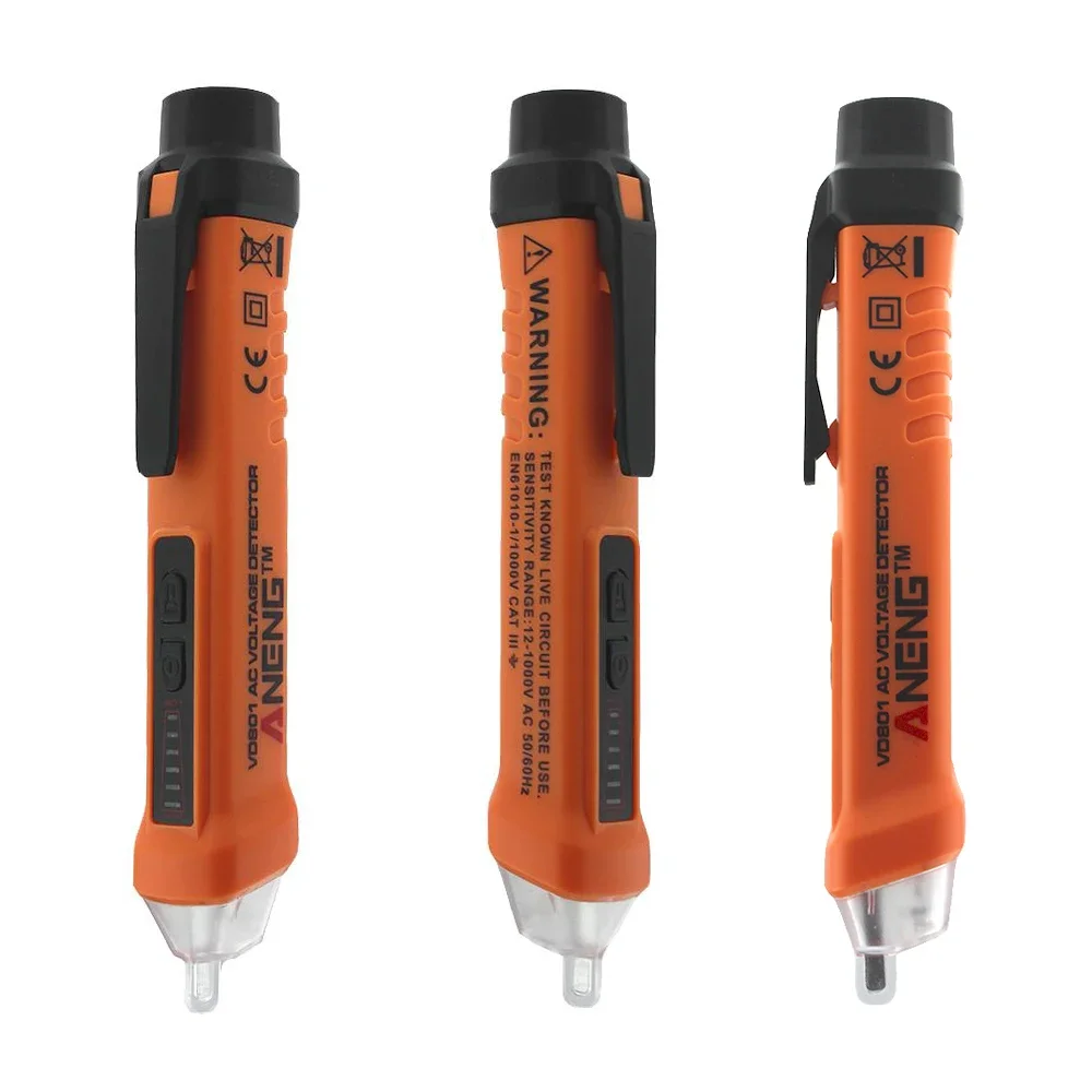 VD801 AC VOLTAGE DETECTOR 12 - 1000 V without contact voltage detector circuit electrical current tester pen tool