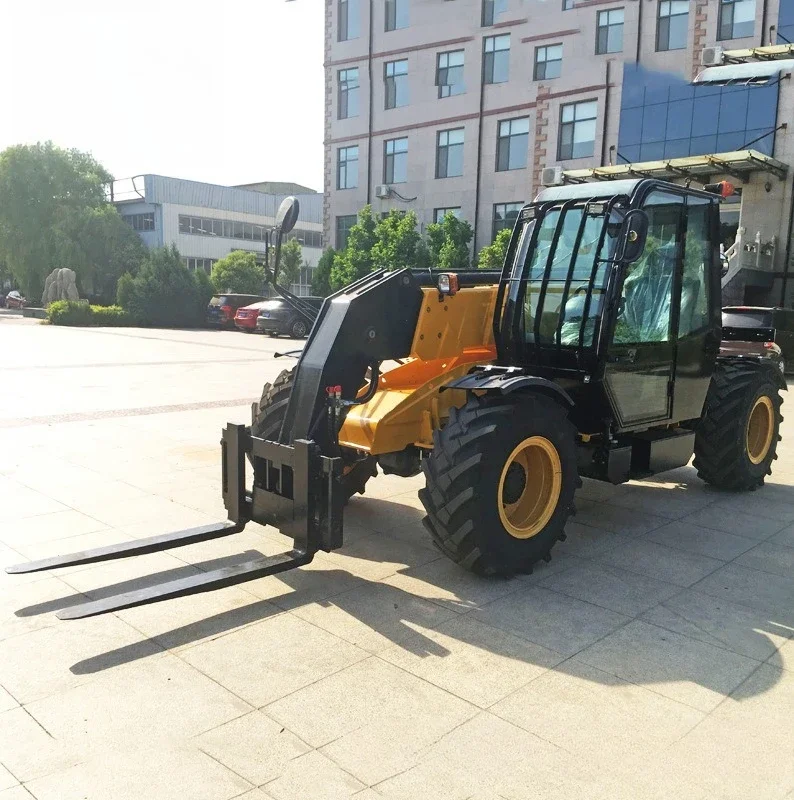 Export multifunctional telescopic boom off-road forklift machine, grain, wheat, corn, cotton high-altitude handling forklift