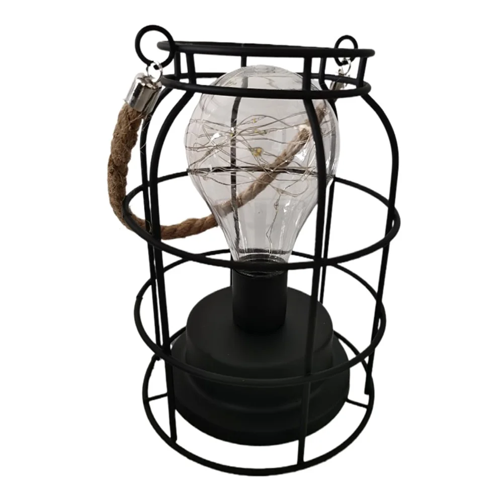 

Retro Round Hanging Lamp Handheld Camping Lantern Multi-Function Outdoor Tent Light Warm White Vintage Lantern Portable