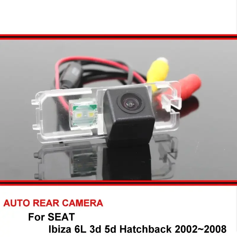 For SEAT Ibiza 6L 3d 5d Hatchback 2002~2008 Night Vision Rear View Camera Reversing Camera Car Back up Camera HD CCD