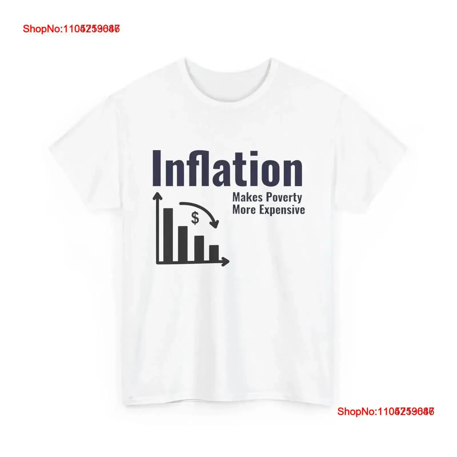 Inflation Awareness T Shirt Economics Poverty ImpacT Financial vintage Washed Versatile Stretched Soft fashion graphic homme