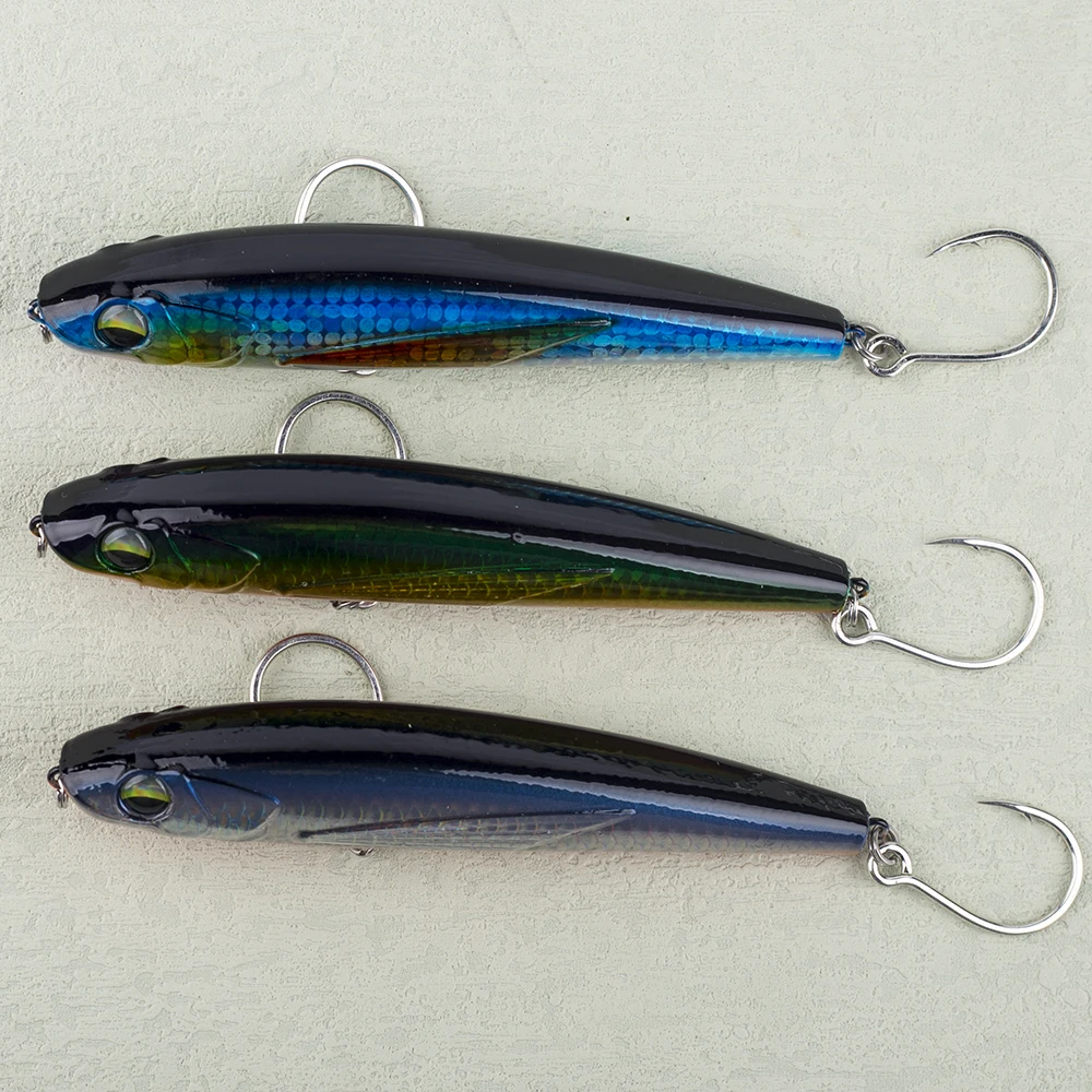 Magnisher Long Casting Sinking Pencil Baits 11.5cm 50.5g Fishing Lures Jigging Hooks Hard Bait Seafishing Artificial Wobbler