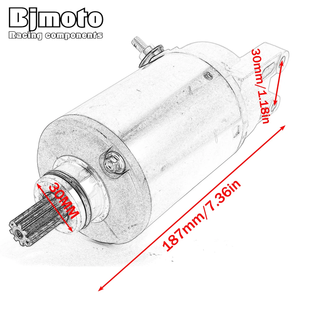Starter Motor For Harley XG500 XG750 XG750A Street 500 750 for Suzuki GN250 GZ250 Marauder TU250 TU250X LT300 LT300E Quadrunner