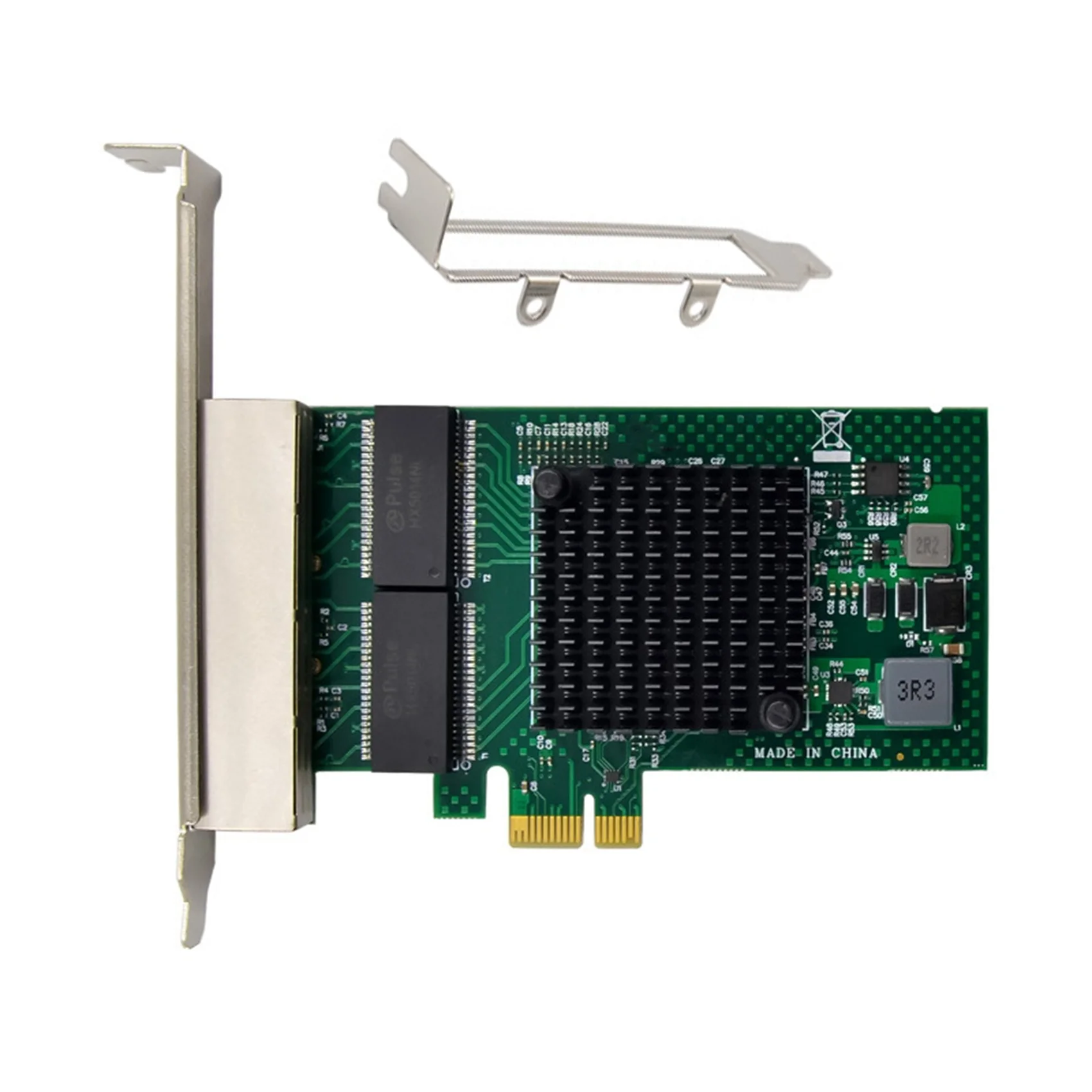 Adaptador de red ABFN-BCM5719 PCI-E X1 Tarjeta de red Gigabit de 4 puertos Adaptador de servidor Ethernet Adaptador de tarjeta de red PCI-E