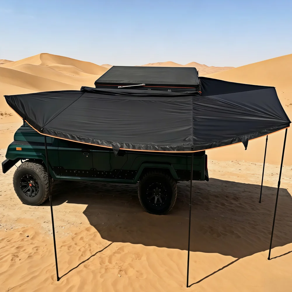SLH 270 420D Oxford Cloth Outdoor Camping Roof Tent Three-Color Warm LED Light Strip Waterproof (2000-3000mm) Quick Automatic