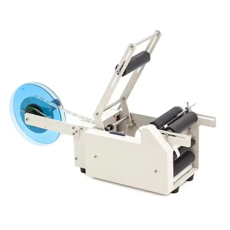 Small Automatic Label Applicator Tube Labeling Machine for Tube label lastic Glass Wine Bottle Adhesive Sticker Specimen