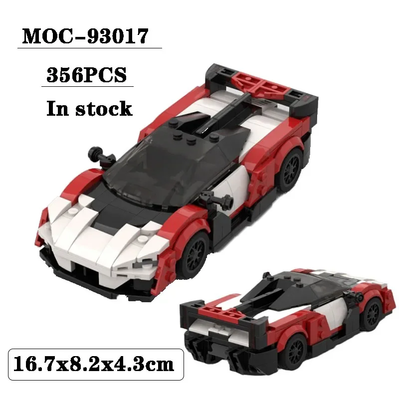 

MOC-93017 sports car model series 8-grid racing car splicing model 356PCS children and boy birthday Christmas toy gift ornaments