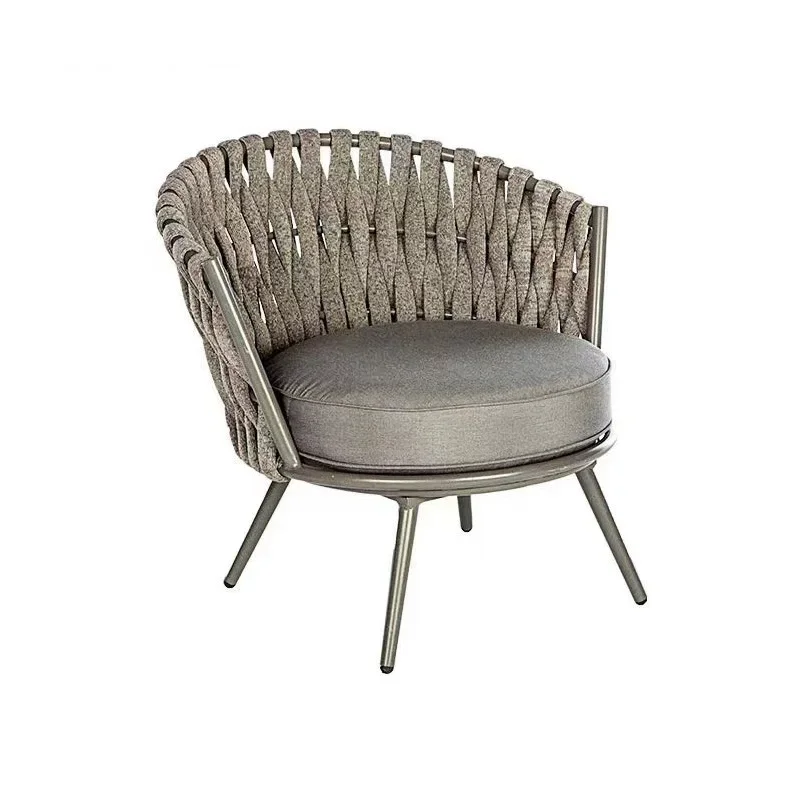 Villa all'aperto cortile divano in rattan terrazza dell'hotel sedia in rattan in famiglia combinazione tavolino balcone esterno divano per il tempo libero