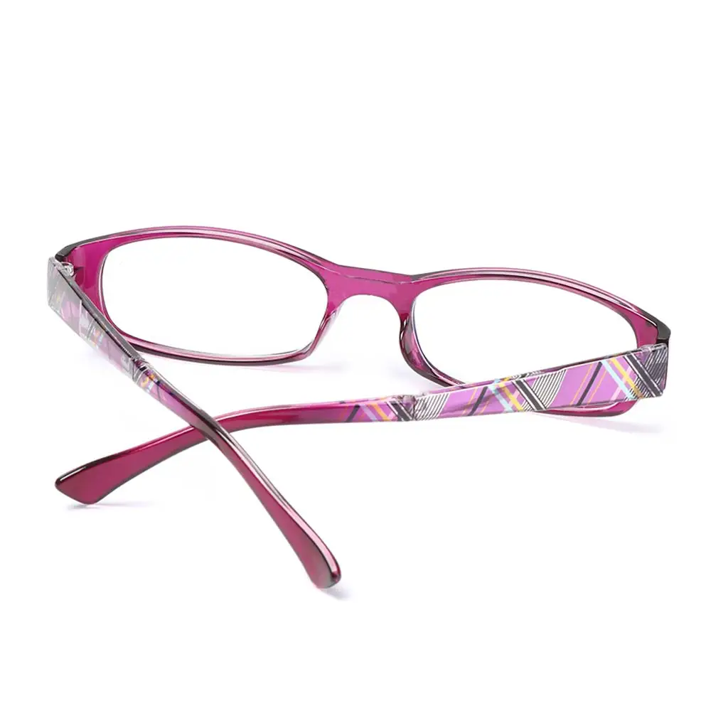 نظارات قراءة مريحة محمولة على شكل زهور عتيقة مضادة للضوء الأزرق، إطار خفيف للغاية لحماية العين