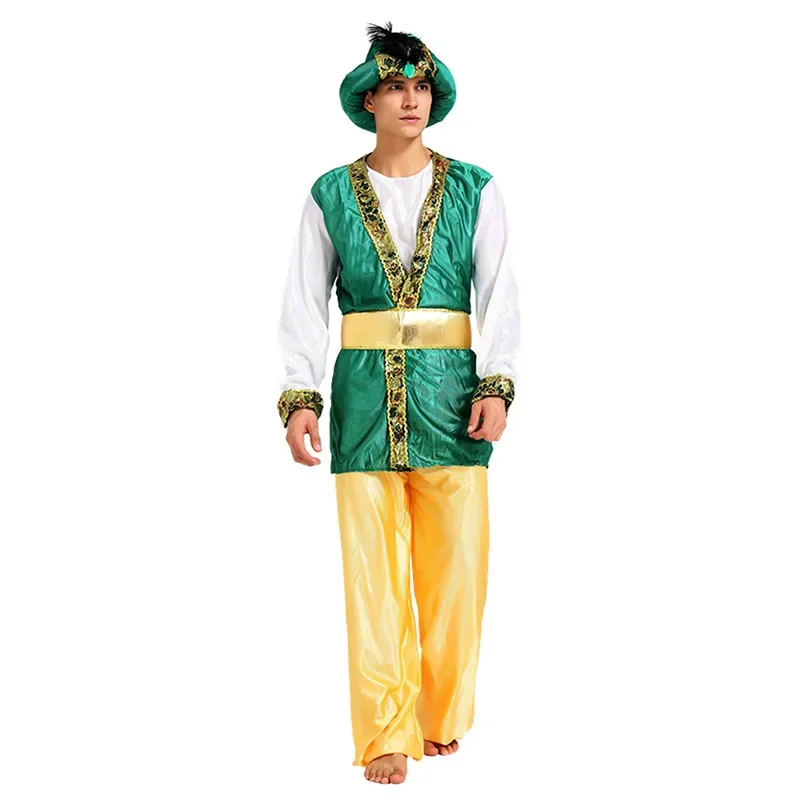 Halloween Costumes Adult Middle Eastern Arabic Robes Men and Women Dubai Local Tyrants Emirates Cosplay Costumes