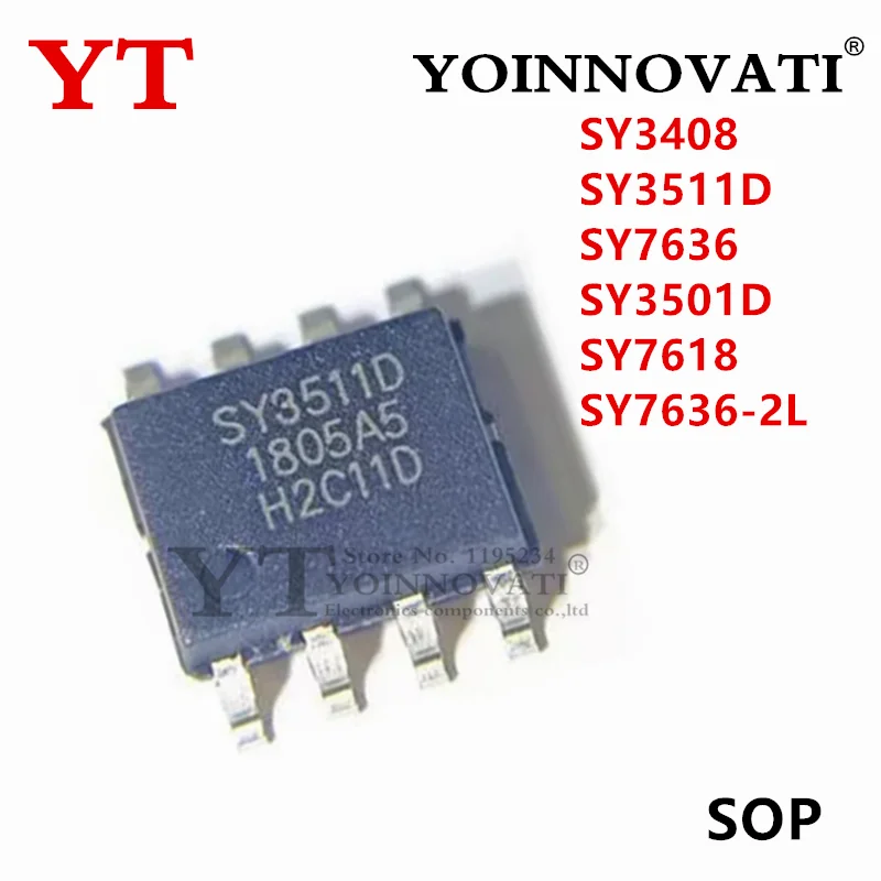 10Pcs New Original SY3408 SY3511D SY7636 SY3501D SY7618 SY7636-2L